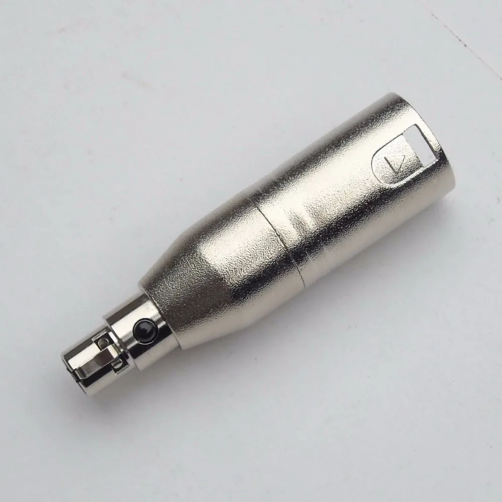 5 шт./лот адаптер зарядный кабель с разъемом папа мини Xlr 3 pin микрофонный разъем