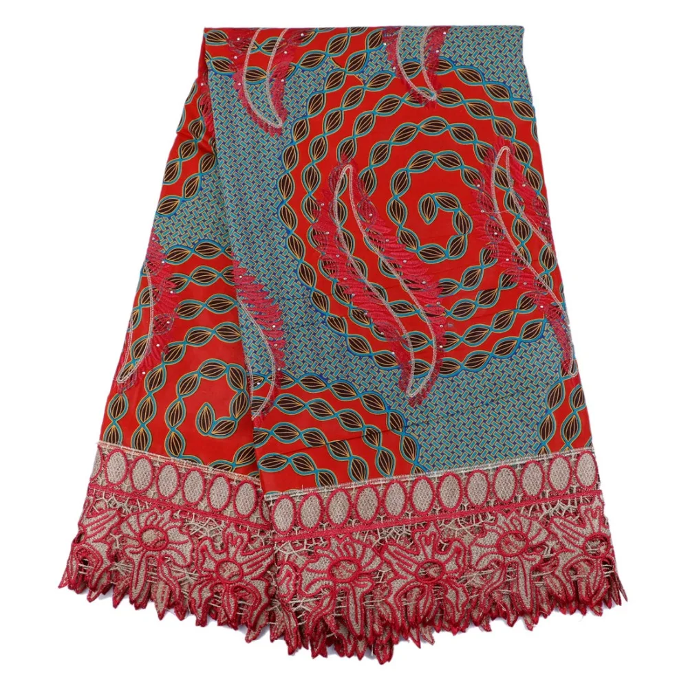 2017New популярный дизайн Печатных Африканских оптовая цена воск ткань с камнями