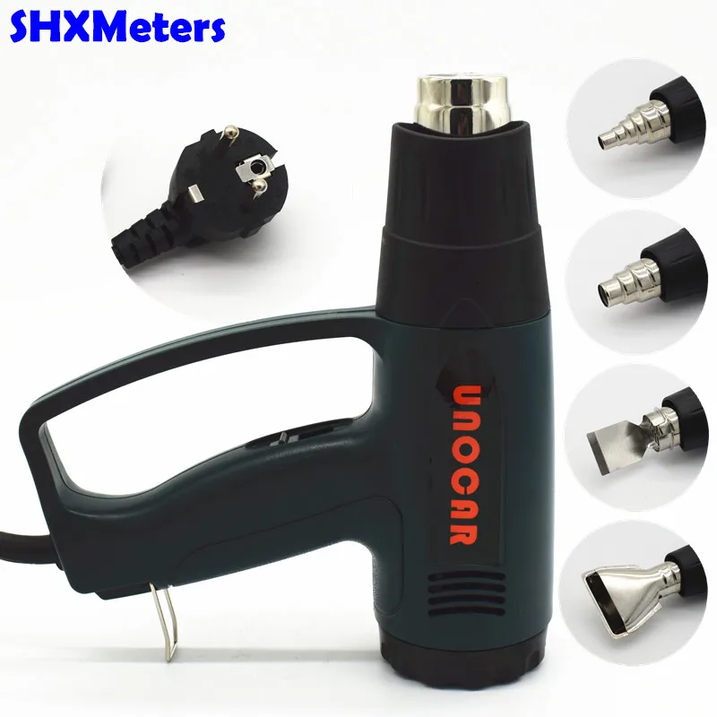 ЕС Plug 220 В 2000 Вт 100 650 C промышленный Электрический фена терморегулятор тепла