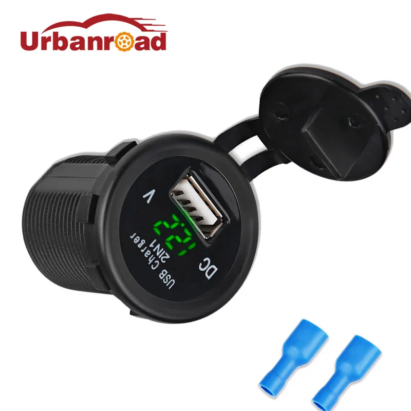 

Fishberg Boat Motorcycle USB Charger Socket Cigarette Lighter Socket Adapter 12v Auto USB Car Charger Voltmeter Car-Charger