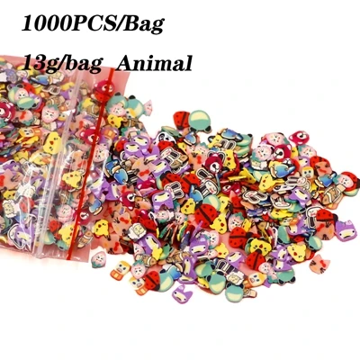 13g 1000pcs Animal4 100 мл Радужный слизик пушистый Пластилин для моделирования детей полимерные развивающие игрушки безопасный хлопок слизик антистресс Пластилин подарки - Цвет: 13g 1000pcs Animal4