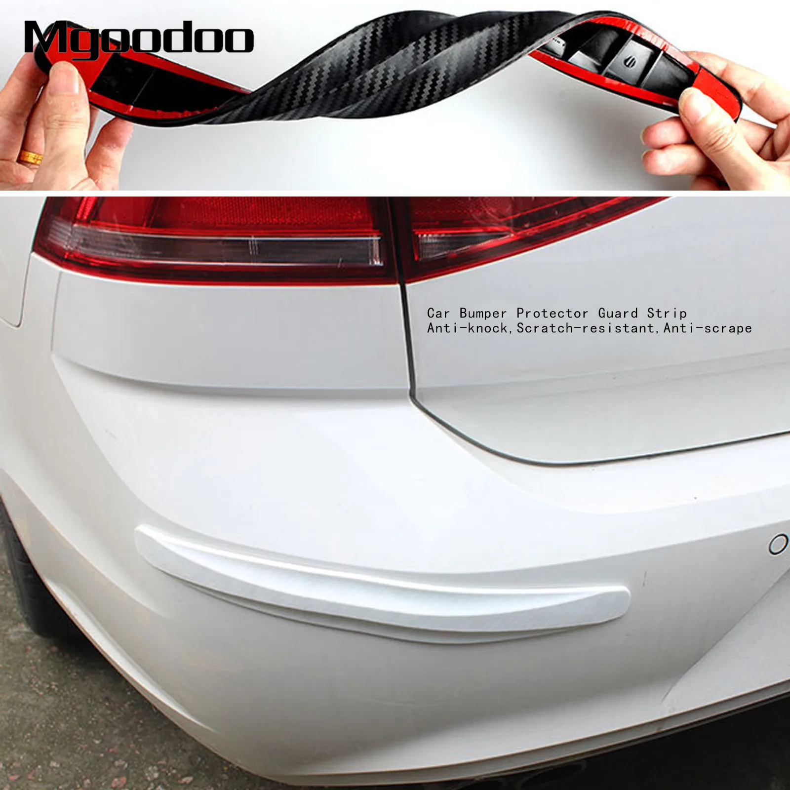 2 шт. резиновые защитные наклейки для бампера автомобиля|door guard|car bumper protectorbumper