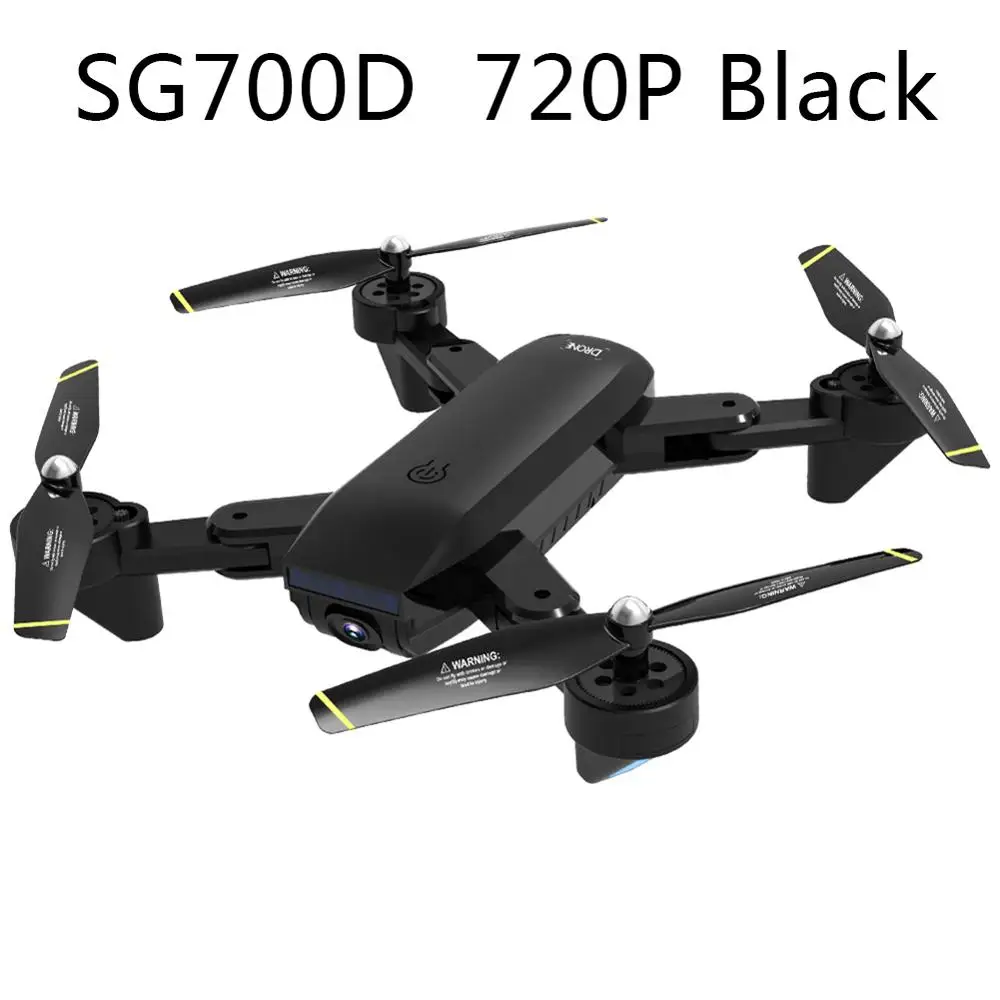 SG700D/SG900S gps Дрон камера 720 P/1080 P Профессиональный FPV Wifi RC дроны авто возврат Дрон RC Квадрокоптер Вертолет VS F11 X5 - Цвет: SG700D  720P Black