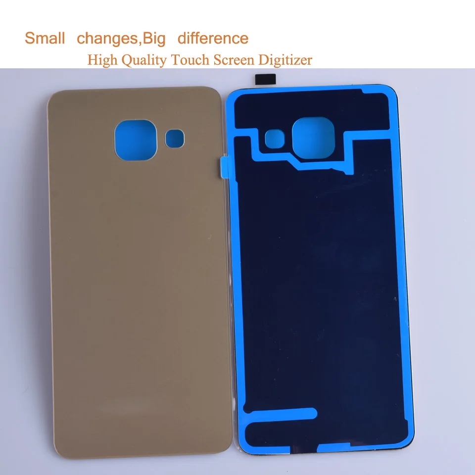 10 шт./лот для Samsung Galaxy A310 A310F A3100 задняя крышка батарейного отсека стеклянный
