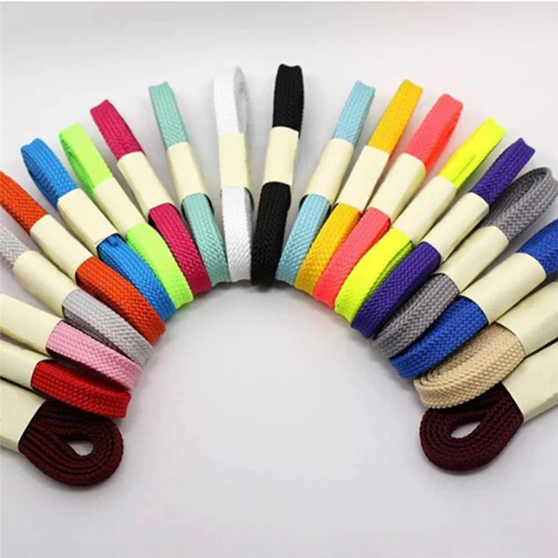 Толстые туфли на плоской подошве 2 пары шнурки для спортивной обуви широкие