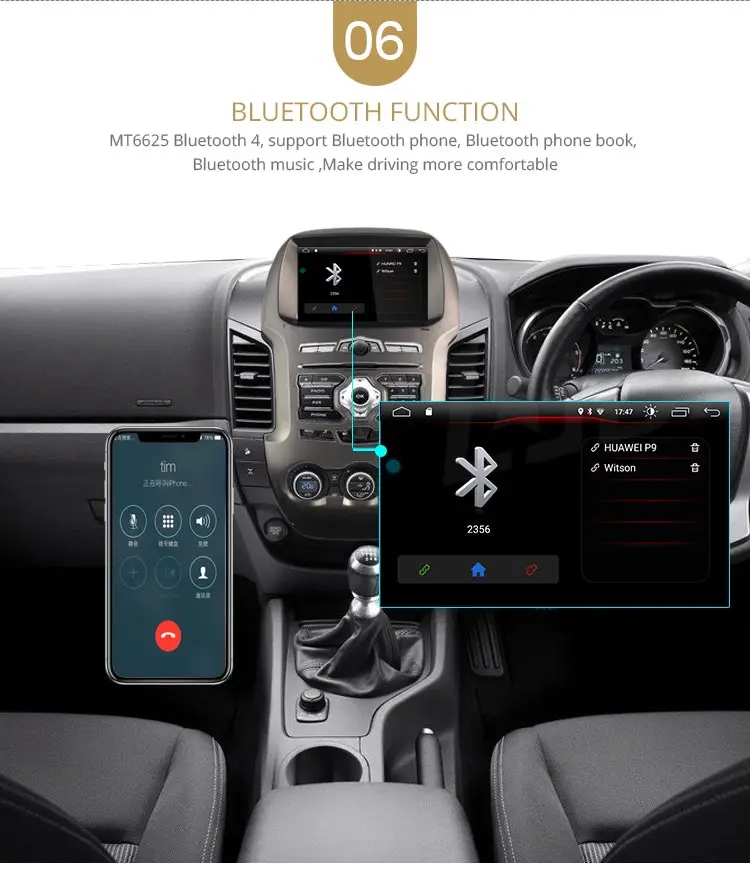 LJDA Android 10 автомобильный dvd-плеер для Ford Ranger 2011- gps навигация 2 Din Автомобильный радио мультимедиа wifi стерео ips головное устройство RDS