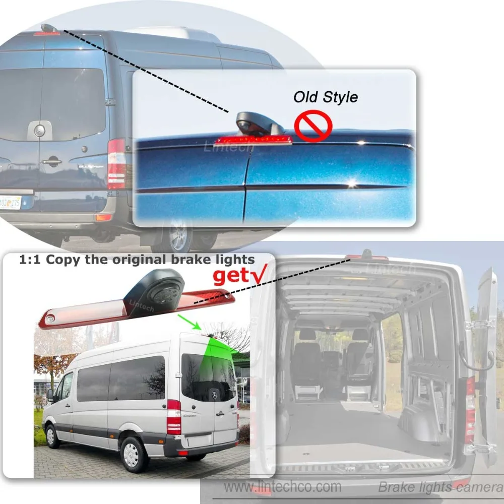 CE Emark SONY CCD 580TVL 170 deg стоп-сигналы камера заднего вида для Sprinter | Автомобили и
