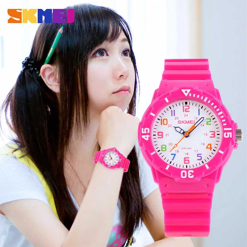 Эксклюзивный бренд SKMEI детские спортивные кварцевые часы для мальчиков и девочек