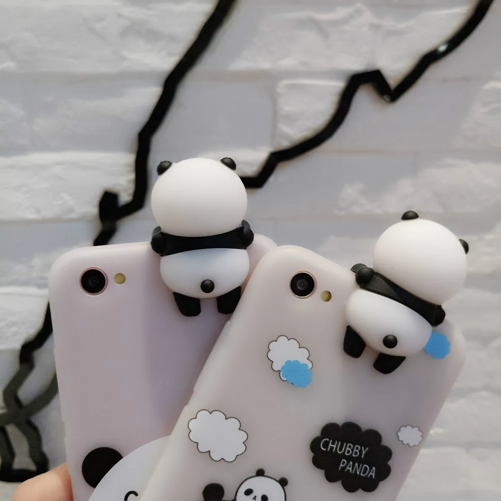KISSCASE 3D Cartoon Cases For iPhone 7 8 6 6s Case Panda Cute Korean Silicone Plus X Covers Capinhas Coques |
