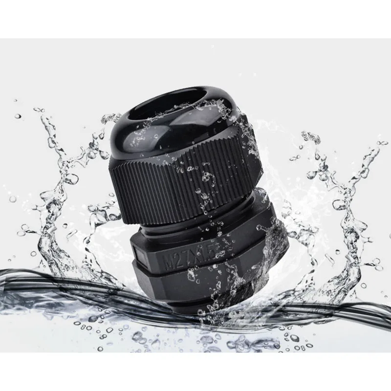 PG21 5pcs Nylon Cable conduit Gland IP68 High Quality Waterproof cable connection 13-18mm with waterproof Gasket free shipping |