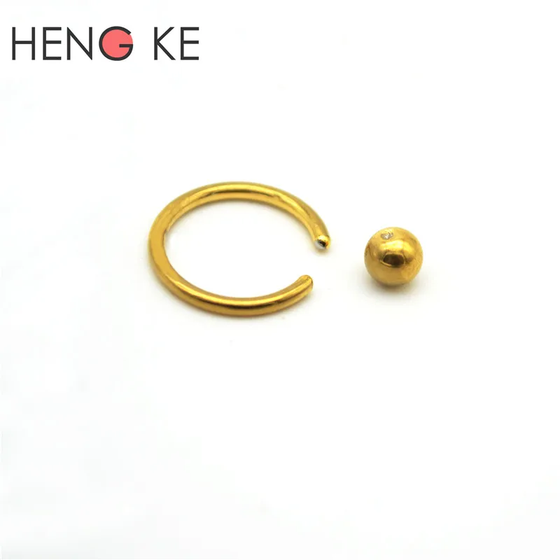 Кольцо шарик для пирсинга из хирургической стали 16/8/10/12 мм|body piercing jewelry|piercing