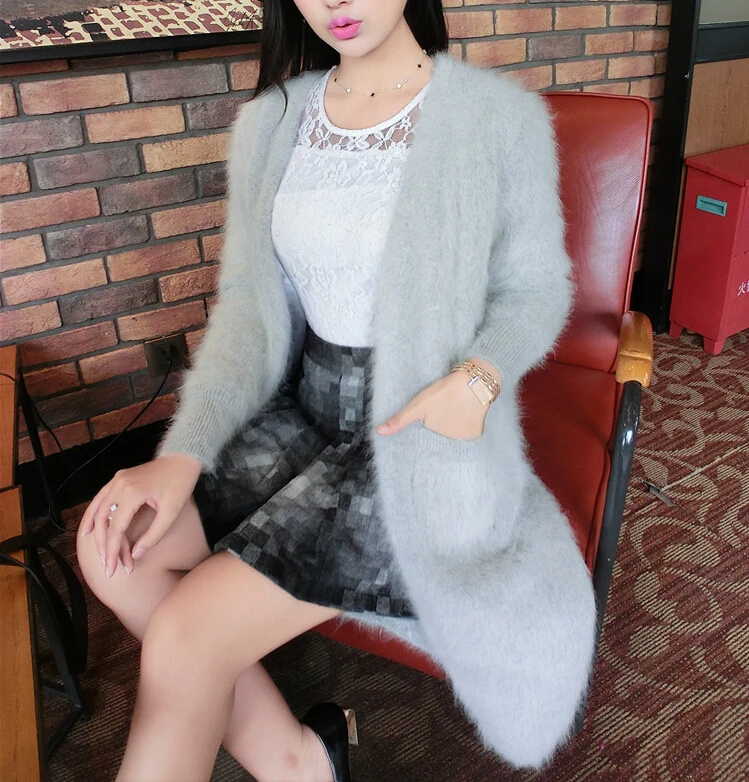 Новинка 2019 года оригинальный кашемировый кардиган из натуральной норки с