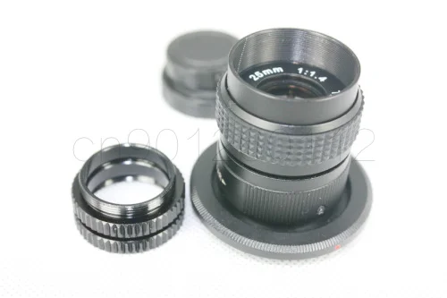 25 мм F1.4 CCTV TV Movie lens + C Mount для Nikon 1 AW1 S2 j5 J4 J3 J2 J1 V3 V2 V1 C-NI C-Nikon | Электроника