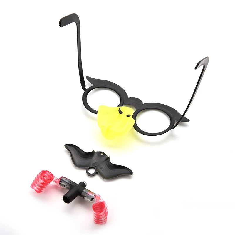 1 шт. хит продаж забавные клоунские очки костюм шар круглая рамка красный нос