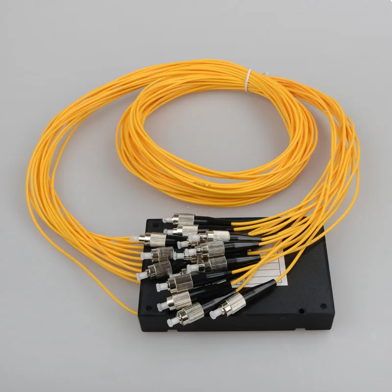 Волоконно-оптический сплиттер 1x16 ABS коробка кассета FC/UPC PLC модуль 1:16 оптический
