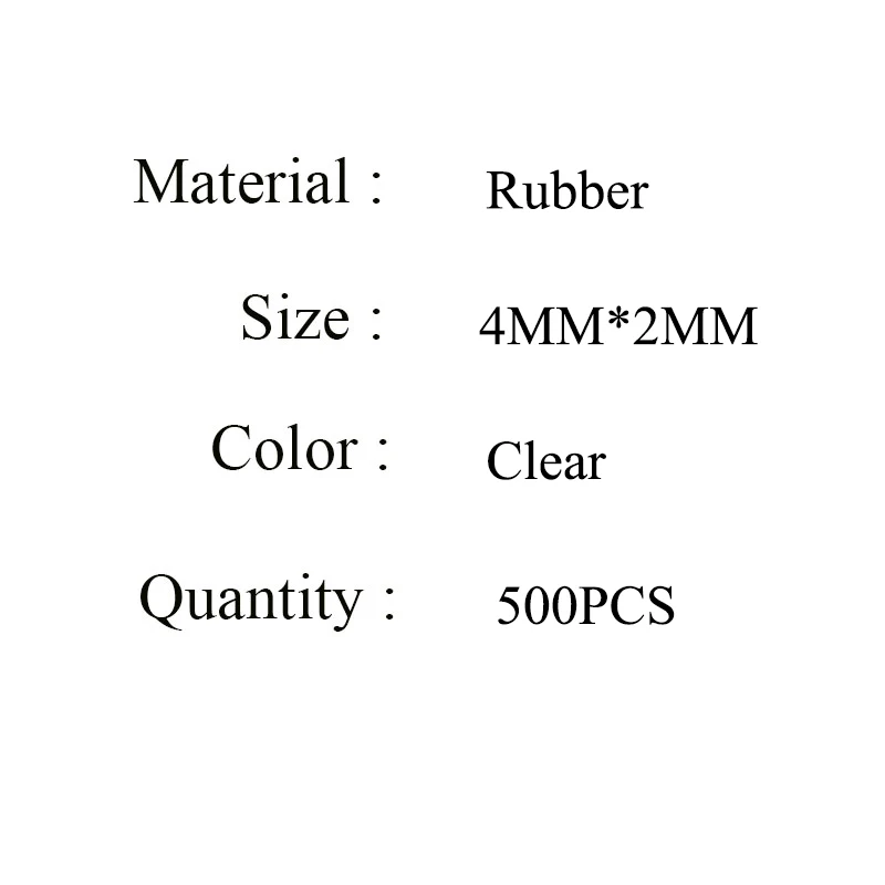 

FREE SHIPPING 3*4MM 500PCS/LOT CLEAR RUBBER EARRING BACK HOOKS FINDINGS PIN MATERIALS JEWELRY MAKING SUPPLIES