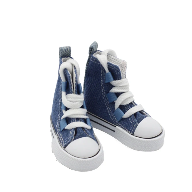 denim Новинка 7,5 см парусиновая обувь подходит 60 см BJD кукла игрушка для 16 дюймов кукла Шэрон сапоги 1/3 мини кукла обувь BJD аксессуары подарок - Цвет: denim