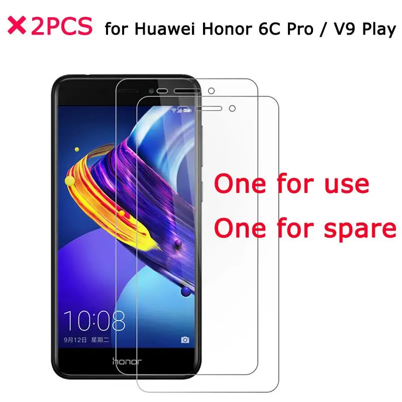 

2 шт. стекло Huawei Honor 6C Pro закаленное стекло ультра-тонкая защитная пленка для экрана для Huawei Honor V9 Play стеклянная пленка 5,2 дюйма