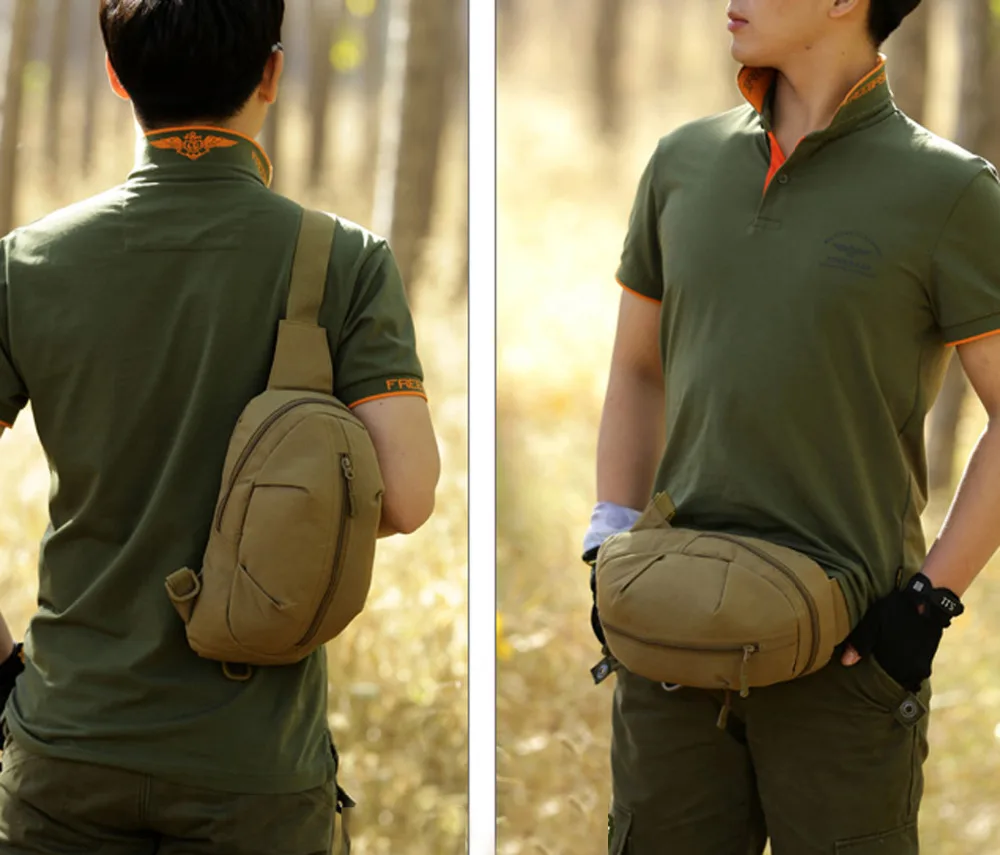 Высококачественный мужской рюкзак на плечо овальная поясная сумка военный для