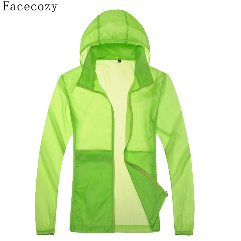 Facecozy мужские и женские летние спортивные быстросохнущие куртки с длинным