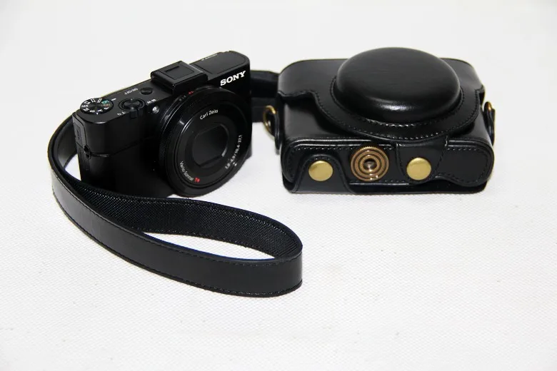 Кожа Камера брендированный флип чехол из кожи для sony детали Cyber shot DSC RX100m2 RX100 ii RX 100