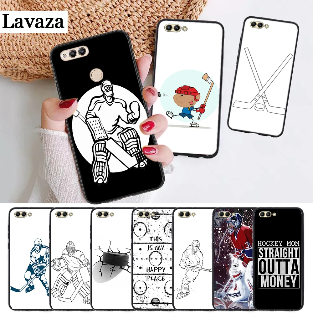 Спортивный силиконовый чехол T hockey для Huawei honor 6A 7A Pro 7X 8 Lite 8A 8X 8C 9 Note 10 View 20 20S