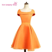 princess style lace up back tulle special occasion orange prom party dresses 2020 short please ball gowns teen dress h4120