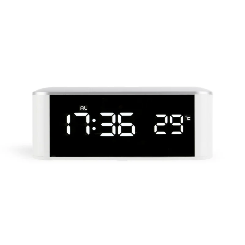 LED Будильник цифровые настольные часы Пробуждение электронные USB зарядка или AAA