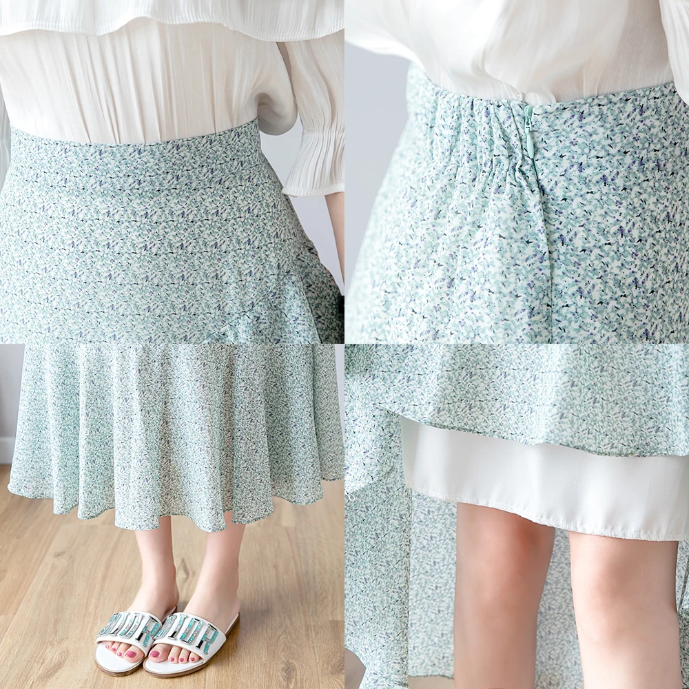 2019 модные летние женские богемные кружевные многоуровневые юбки с оборками и