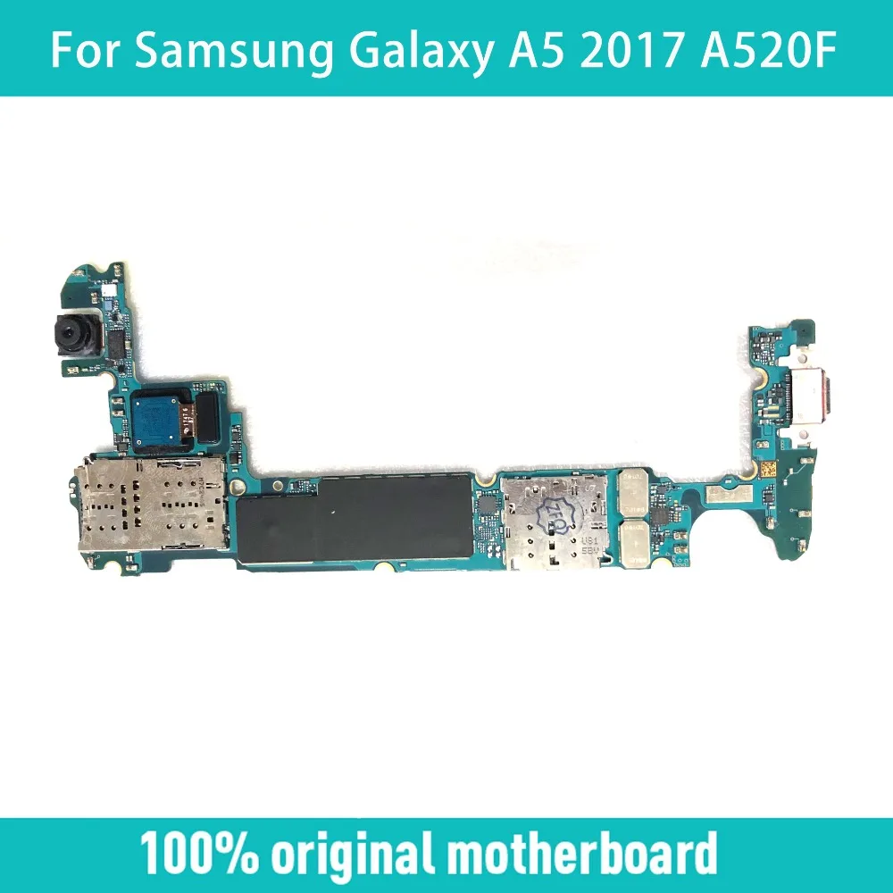 Оригинальная разблокированная материнская плата Замена для Samsung Galaxy A5 2017 A520F с