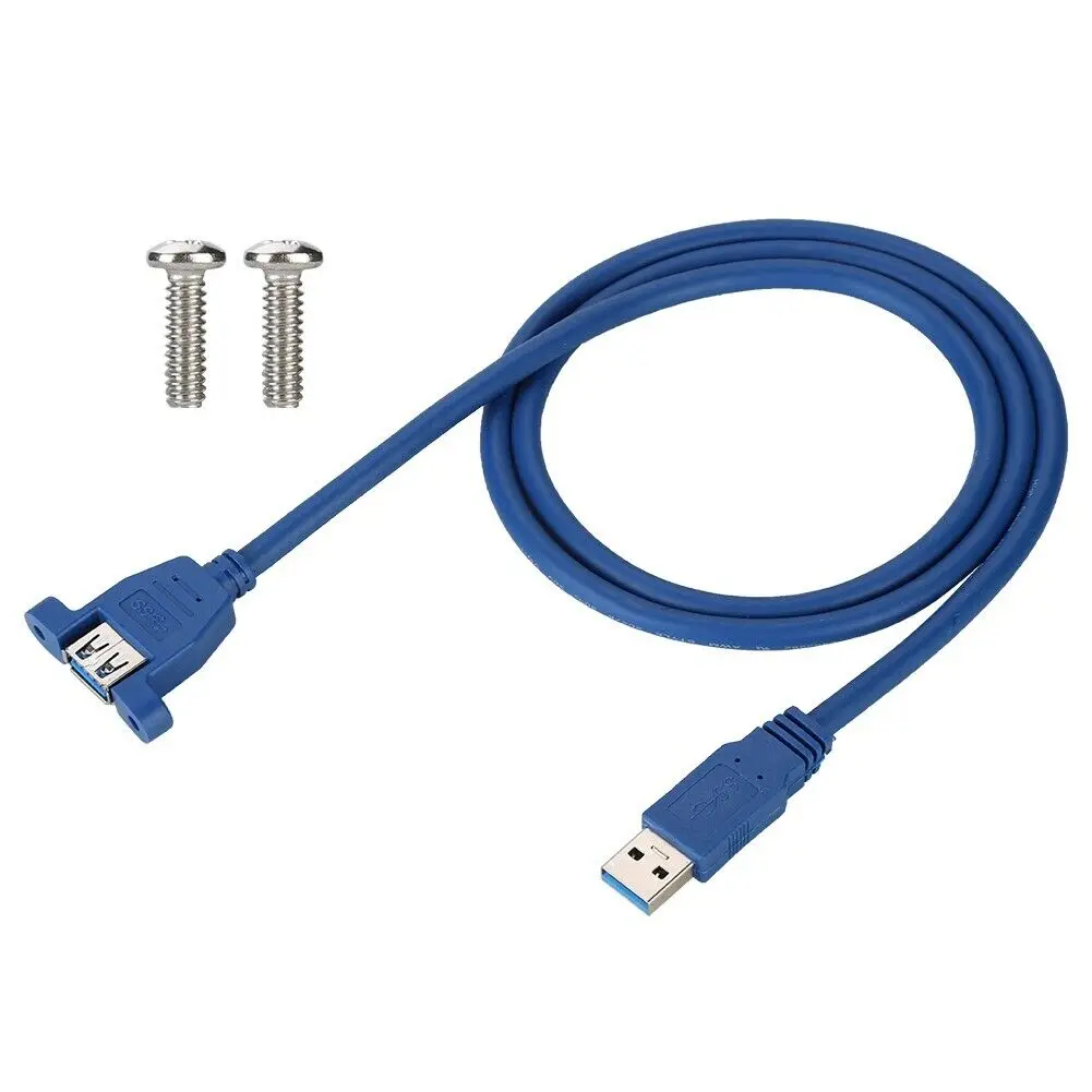 USB 3 0 удлинитель штекер гнездо литая Панель Крепление Удлинительный кабель 6 м 1 5