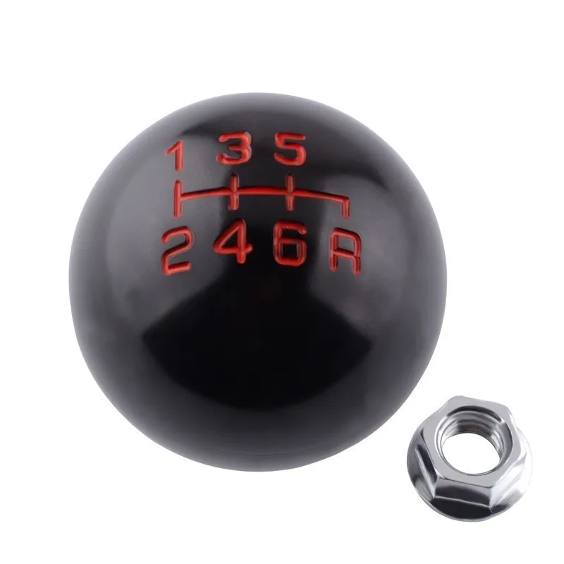 Black 6-Speed Скорость WOW 5/6 скорость ручной рычаг переключения передач шариковая ручка M10x1.5 Резьба Рычаг переключения для Honda/Civic/Fit/City - Название цвета: Black 6-Speed