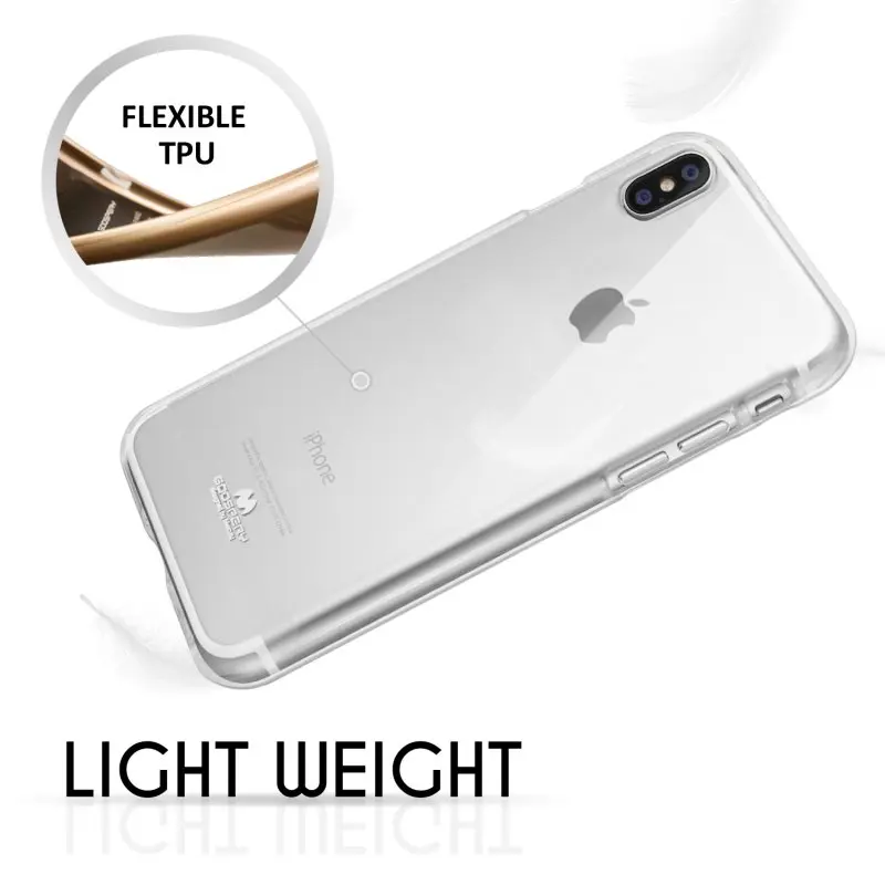 Оригинальный мягкий чехол Mercury Goospery для iPhone X ударопрочный тонкий гелевый Чехол с