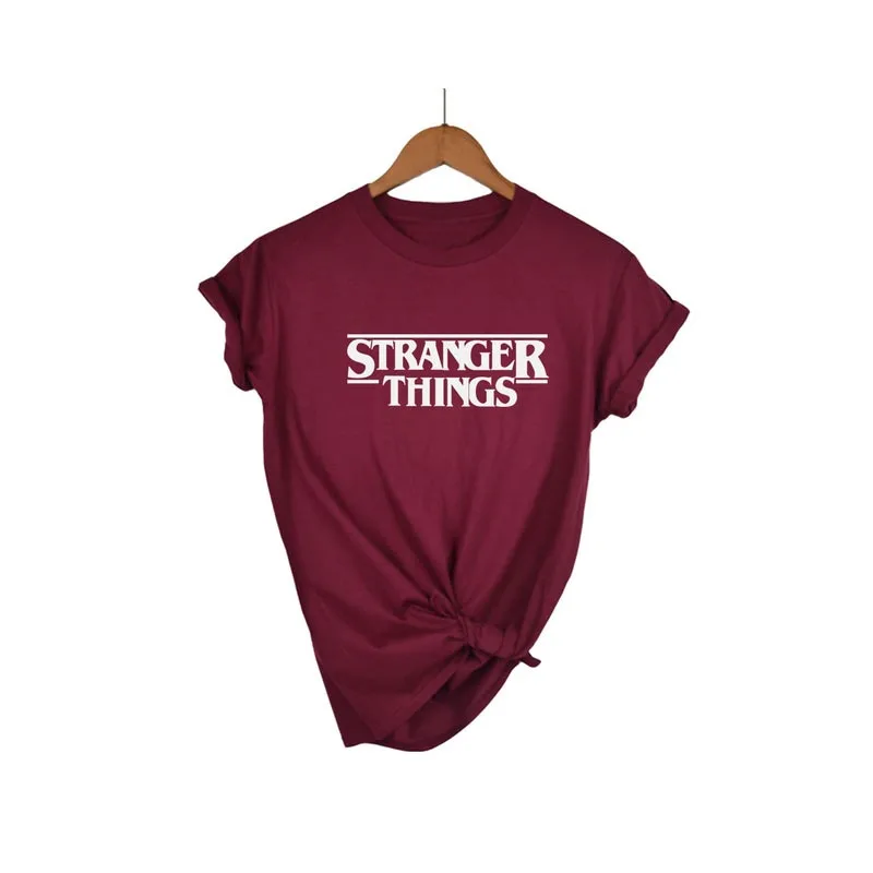 Странные Вещи Ringer Tee хипстерские рубашки Tumblr графическая футболка женский