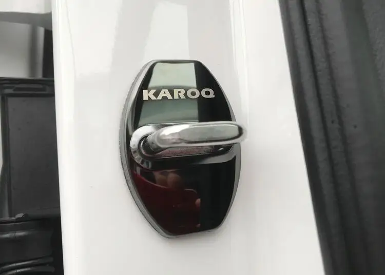 AOSRRUN нержавеющая сталь дверной замок Защитная крышка замок крышка позиционера крышка автомобильные аксессуары для Skoda KODIAQ Karoq