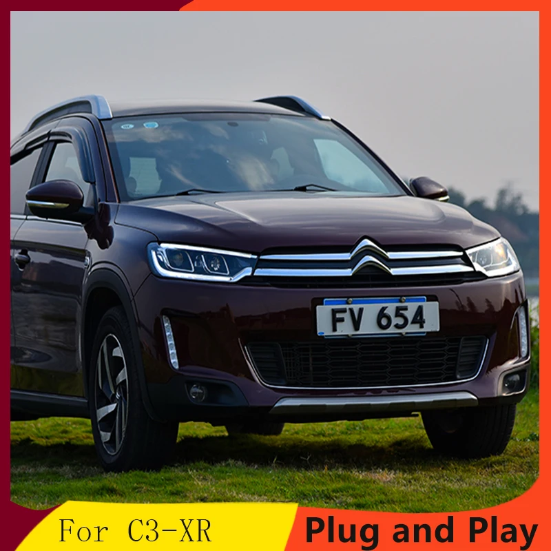 Автомобильный Стайлинг для Citroen C3-XR фары 15-17 C3-XR светодиодные фары C3-XR фары H7 hid Q5 bi-ксеноновая линзы ближнего и дальнего света