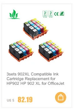 20 шт 902XL для hp 902 902 совместимые чернильные картриджи для hp принтеры Officejet Pro 6950 6958 6954 6960 6962 принтер
