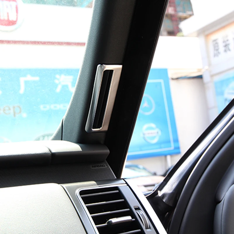 Для Land Rover Range Sport ABS Chrome A Pillar AC Vent Outlet Frame Cover Trim Stickers 2014-2019 Car-Styling | Автомобили и