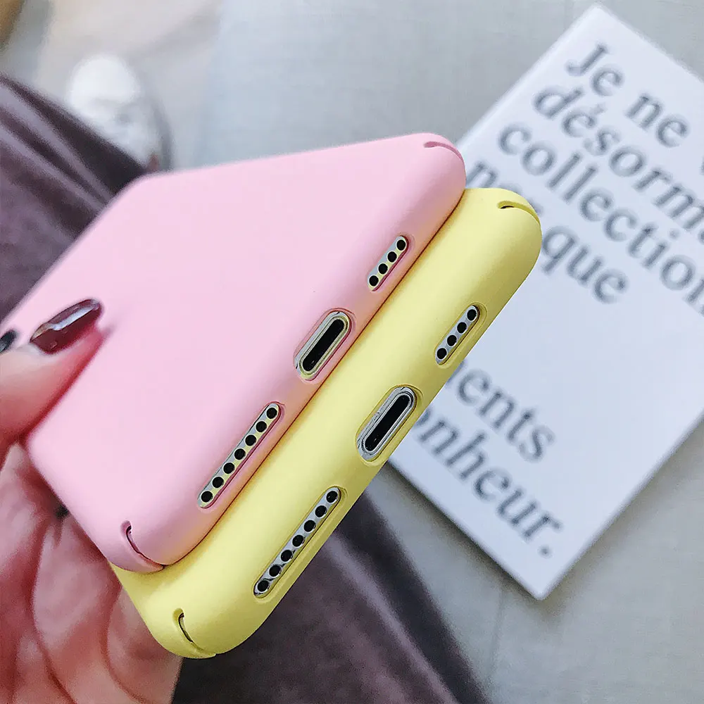 Цветной жесткий чехол KISSCASE с защитой от отпечатков пальцев для samsung Galaxy S8 Plus S9 S10 S7