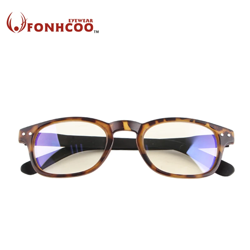 FONHCOO Новые Модные леопардовые винтажные Ретро очки против голубого излучения