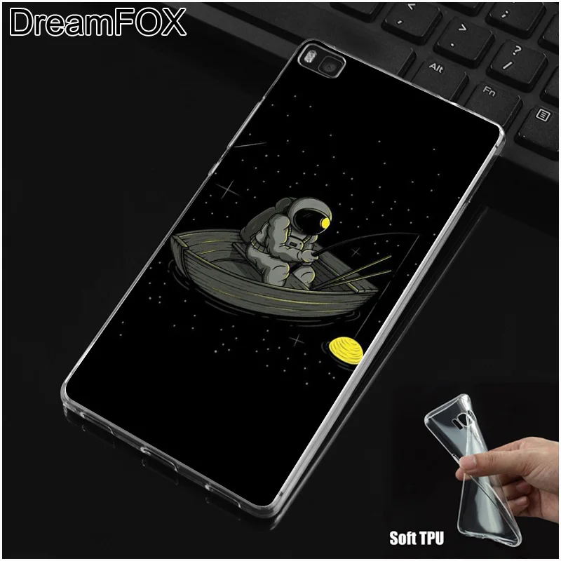DREAMFOX M138 Space Astronaut Soft TPU Silicone Case Cover For Huawei P8 P9 P10 P20 P30 Lite Pro P Smart Plus 2017 2019 |