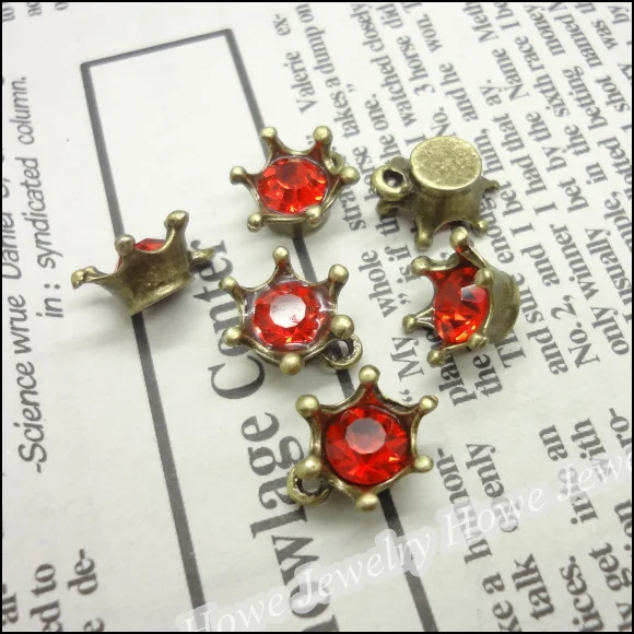 150 шт антикварный бронза красный кирпич кулон Fit браслеты ожерелье подвески