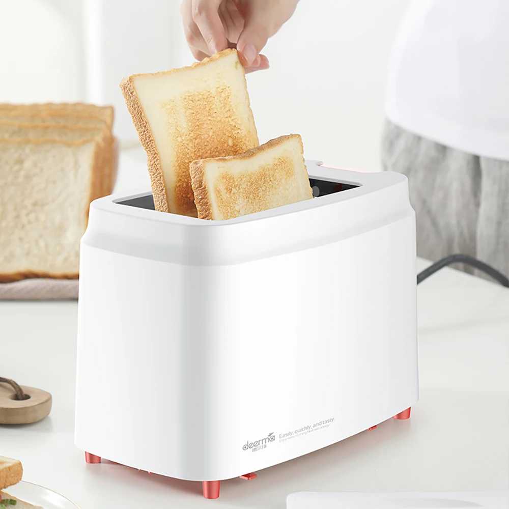 Deerma Toaster Bread Baking Machine Breakfast Sandwich Reheat 9 Gears Adjustable 2-Slice Fully Automatic Household |