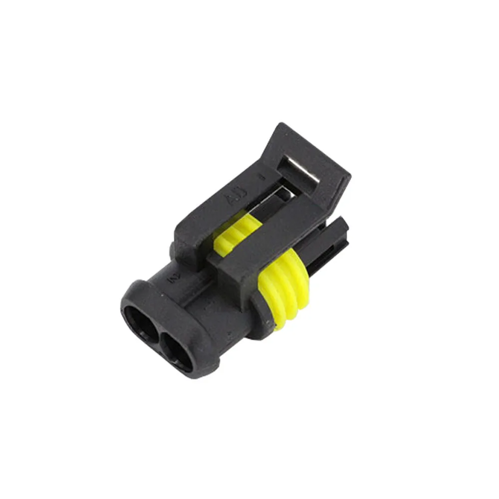 10 комплектов 2 Pin AMP 1,5 разъем DJ7021-1.5 Водонепроницаемый Электрический провод Разъем Автомобильная ксеноновая лампа разъем