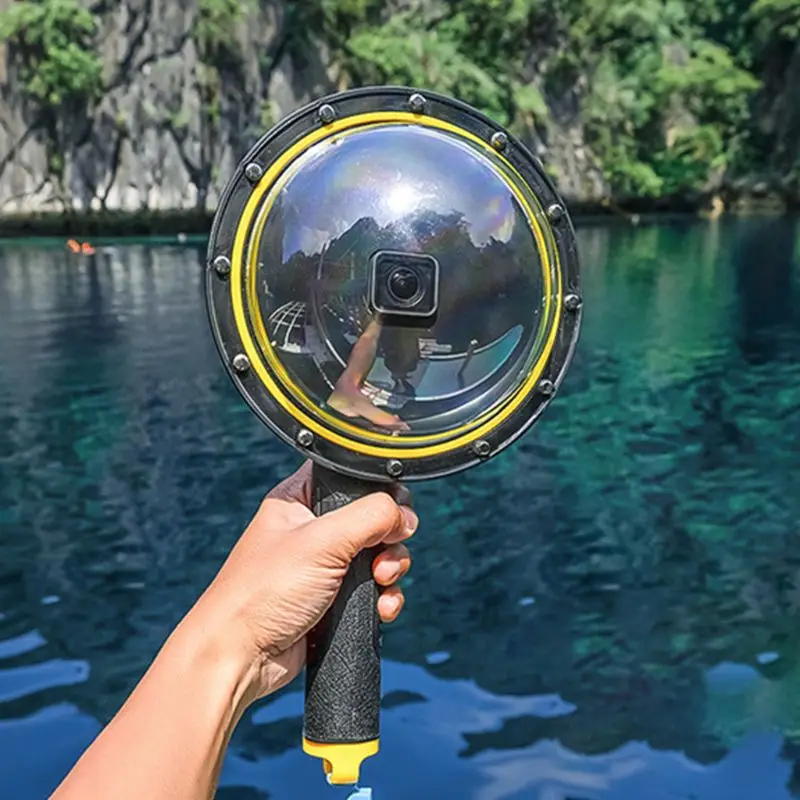 1 компл. Купольный объектив для подводного погружения водонепроницаемый чехол