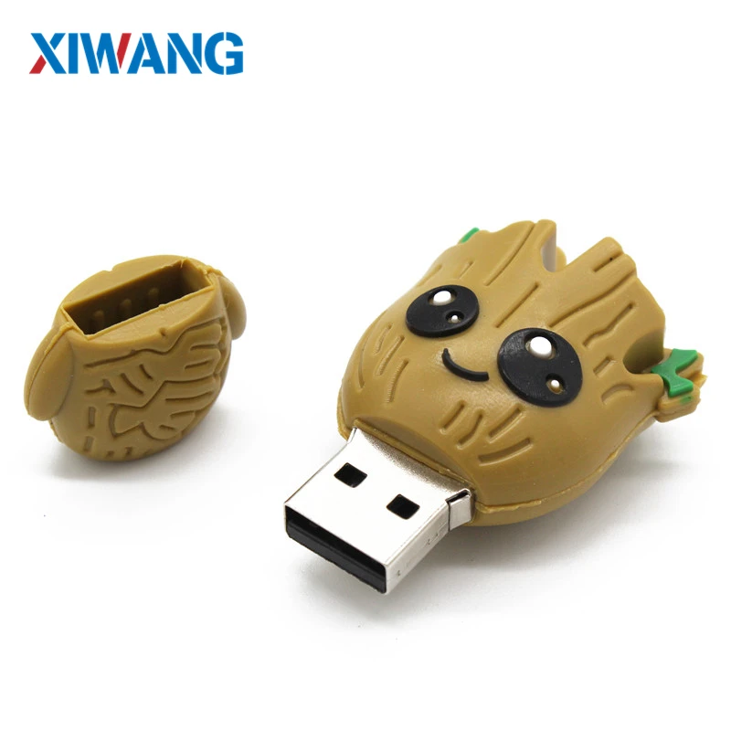 Мультфильм супер герой дерево человек ручка-накопитель usb флэш-накопитель 4 ГБ 8 ГБ 16 ГБ 32 ГБ 64 ГБ Флешка usb 2,0 флеш-карта памяти креативный подарок