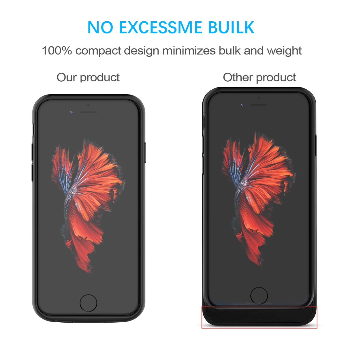 CASEWIN чехол для зарядного устройства 4 7 дюйма iPhone 6 6s 8 4000 мАч зарядное устройство 5