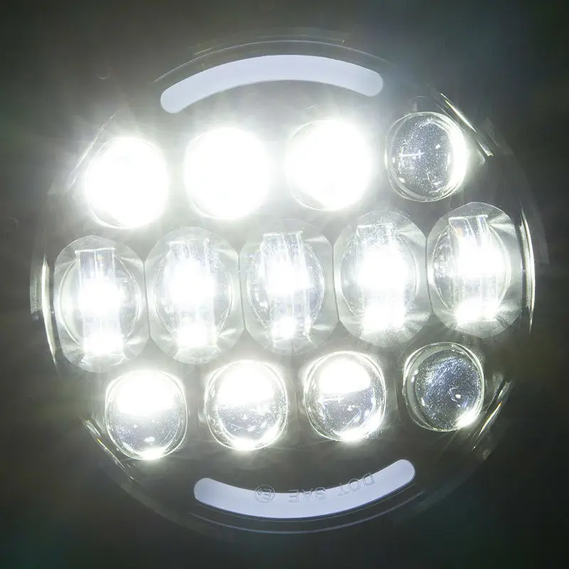 

2PCS 105W 7Inch Round LED Projector Headlights with White DRL High Low Beam for Jeep Wrangler JK 81-'85 Jeep CJ-8 Scrambler