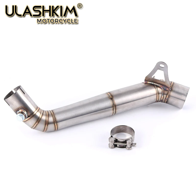 

61mm Motorcycle Exhaust Contact Link Middle Pipe Connector Slip On For HONDA CBR1000 RR CBR1000RR 2008-2016
