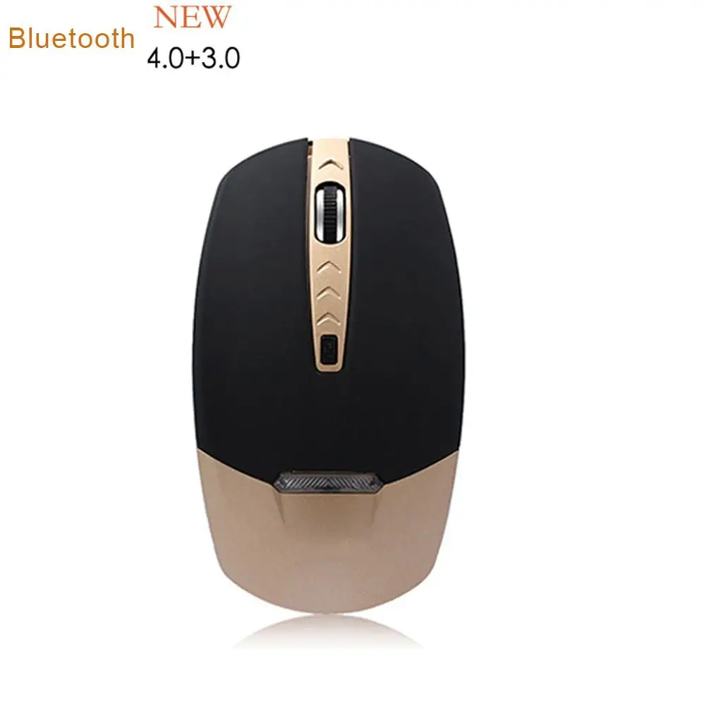Bluetooth 4,0+ 3,0 Беспроводной Мышь Смарт курсора Управление 3 Точек на дюйм Выбор: 1600/1200/800 Мышь без Батарея челнока 9,14 - Цвет: White